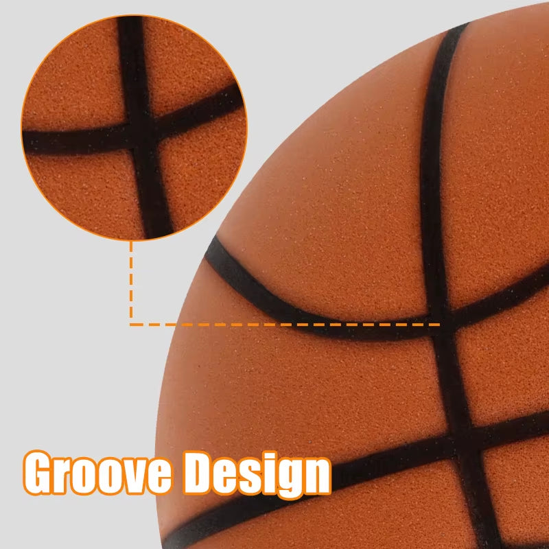 Diameter 24Cm Silent Basketball Indoor Practice High Density Soft Mute Bouncing Foam Ball Bounce Quiet Soft Basketball No Noise