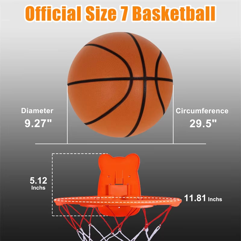 Diameter 24Cm Silent Basketball Indoor Practice High Density Soft Mute Bouncing Foam Ball Bounce Quiet Soft Basketball No Noise