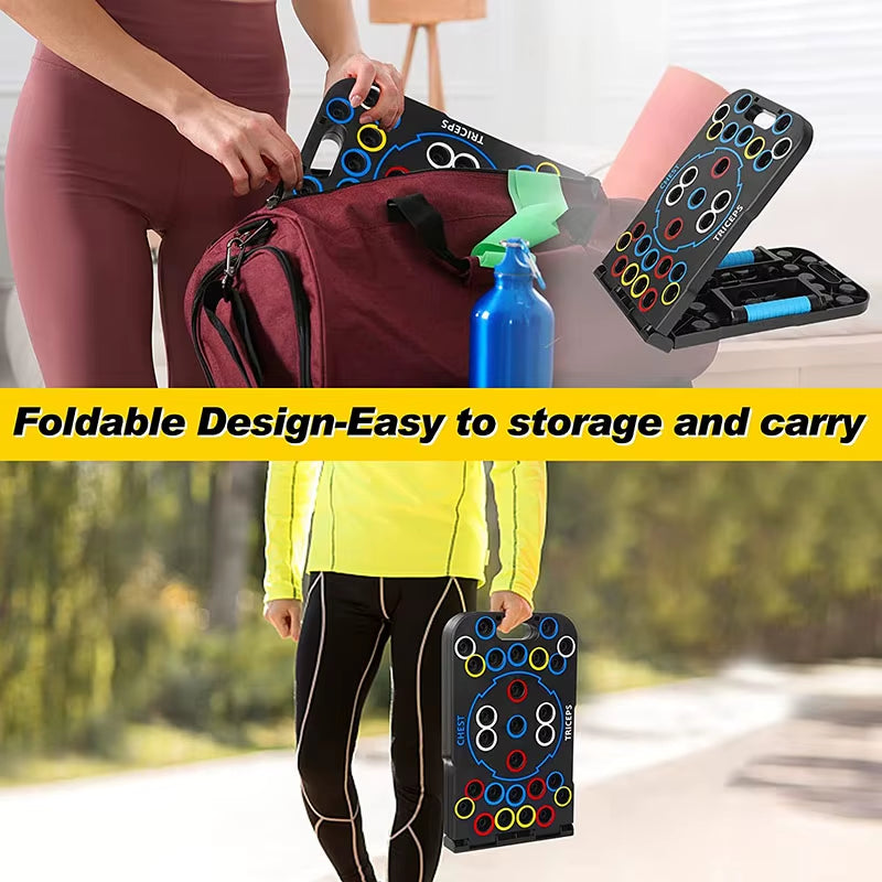 56-In-1 Push up Board Bigger Size Multi-Function Foldable Push up Bar Portable Push up Handles for Floor Anti-Slip Push up Board