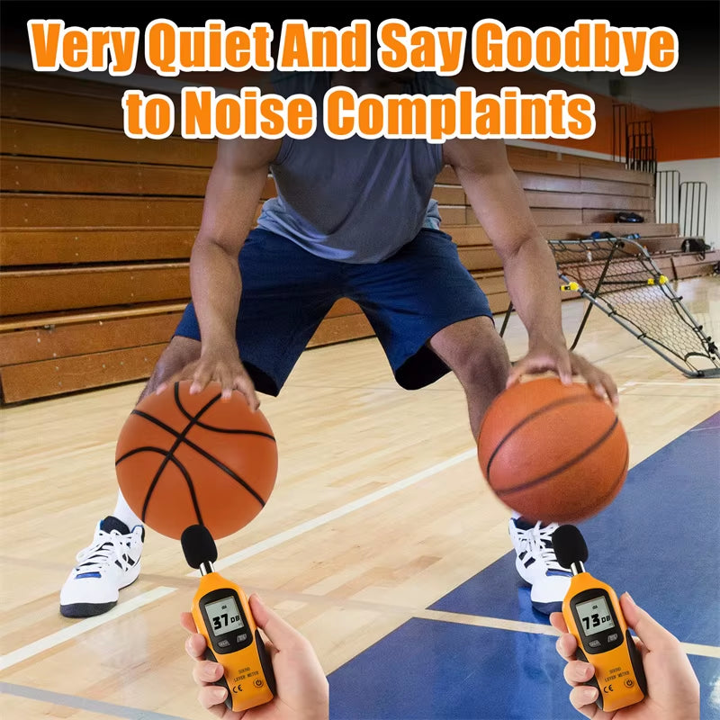 Diameter 24Cm Silent Basketball Indoor Practice High Density Soft Mute Bouncing Foam Ball Bounce Quiet Soft Basketball No Noise