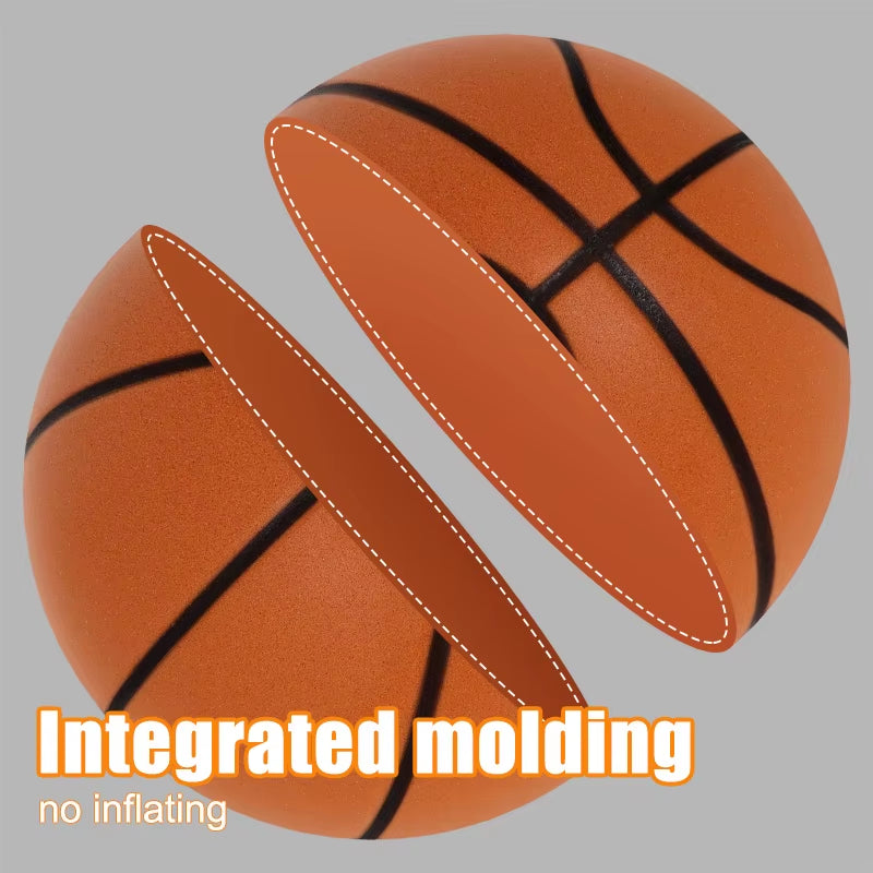 Diameter 24Cm Silent Basketball Indoor Practice High Density Soft Mute Bouncing Foam Ball Bounce Quiet Soft Basketball No Noise