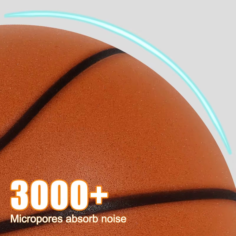 Diameter 24Cm Silent Basketball Indoor Practice High Density Soft Mute Bouncing Foam Ball Bounce Quiet Soft Basketball No Noise