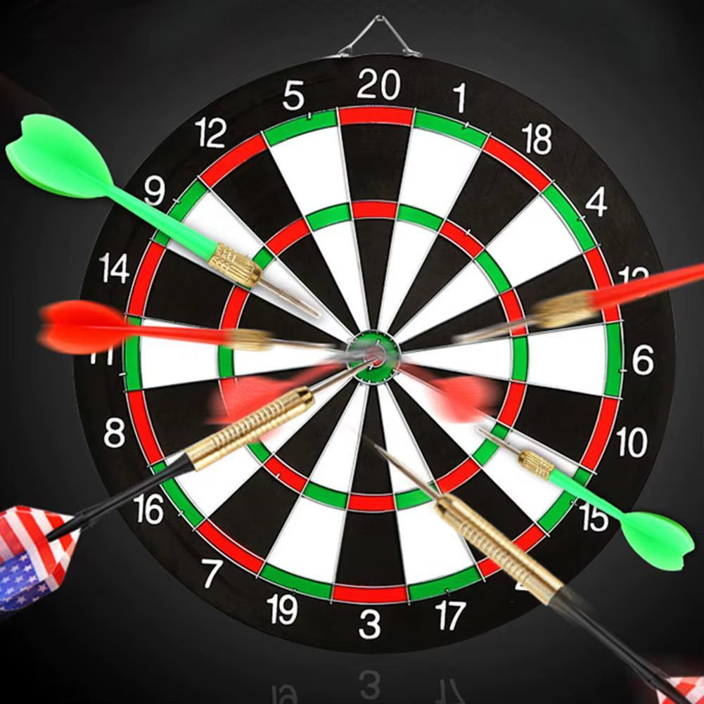 Dart Board Double Sided Hanging Dart Bulleye Target Game Board Target Dart Safety Kids Adults Toys