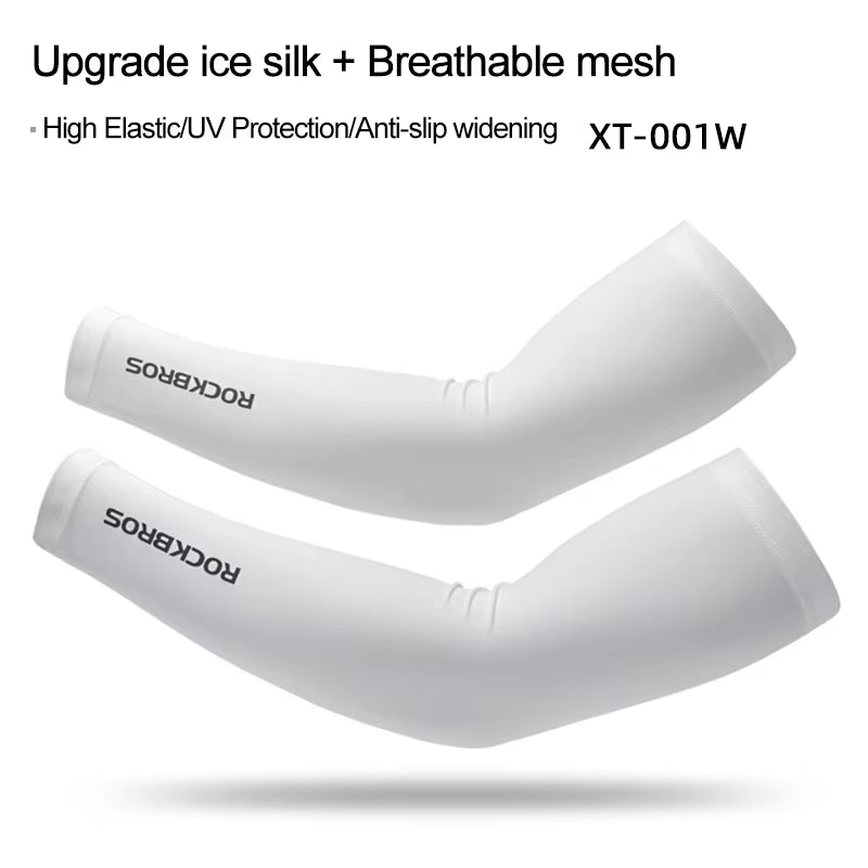 Ice Fabric Running Camping Arm Warmers Basketball Sleeve Running Arm Sleeve Cycling Sleeves Summer Sports Safety Gear